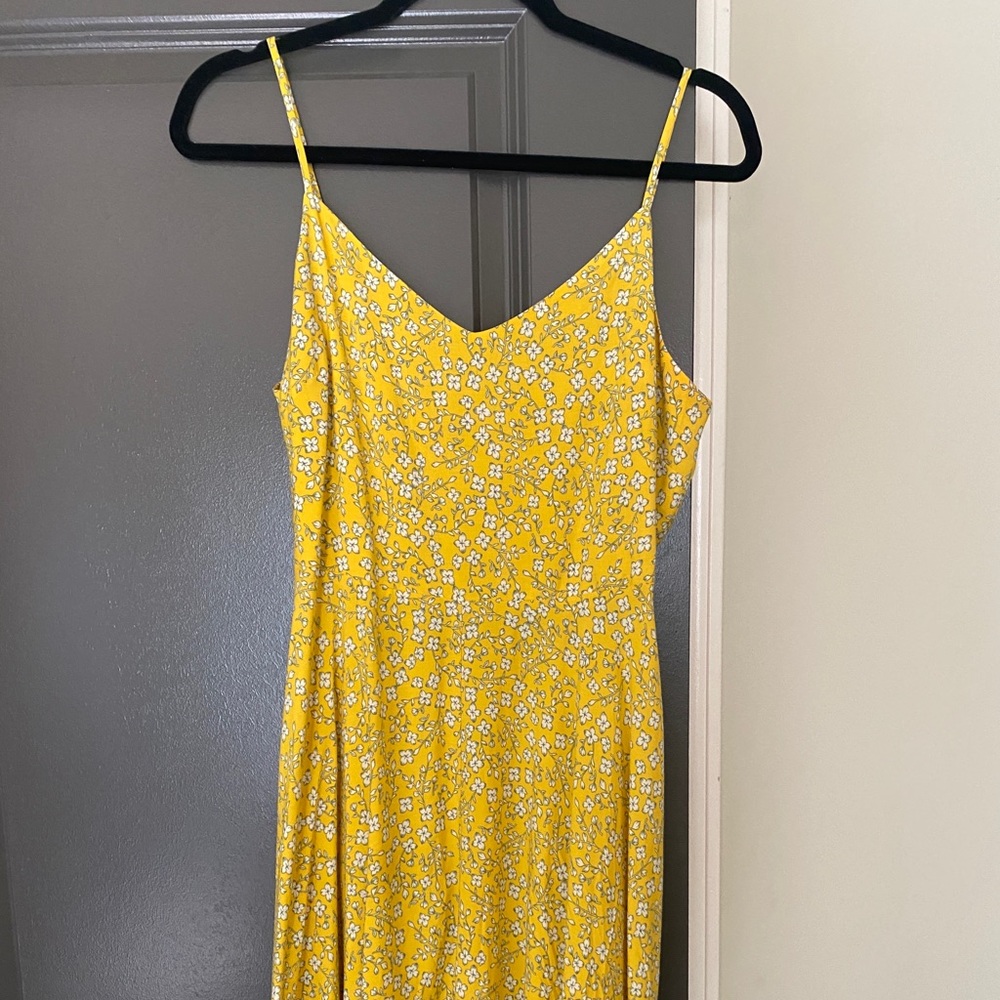 Gap yellow summer dress floral